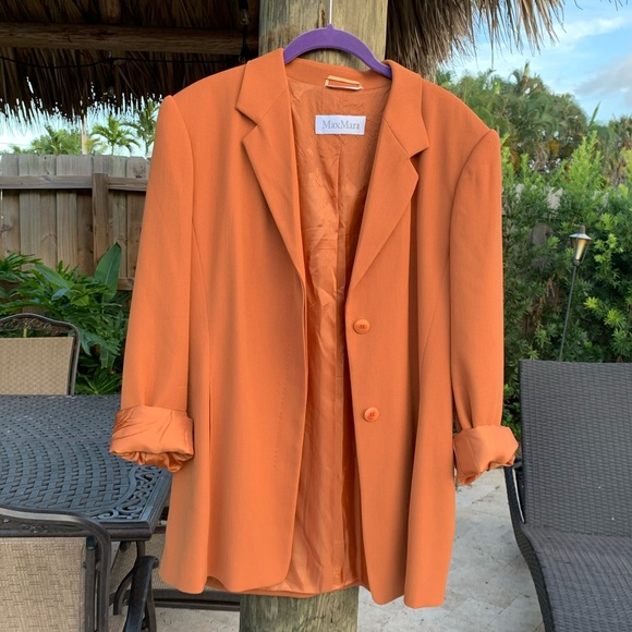 MaxMara Jackets & Blazers - MaxMara Burnt Orange Blazer